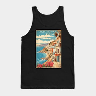 Agia Varvara Greece Vintage Tourism Travel Tank Top